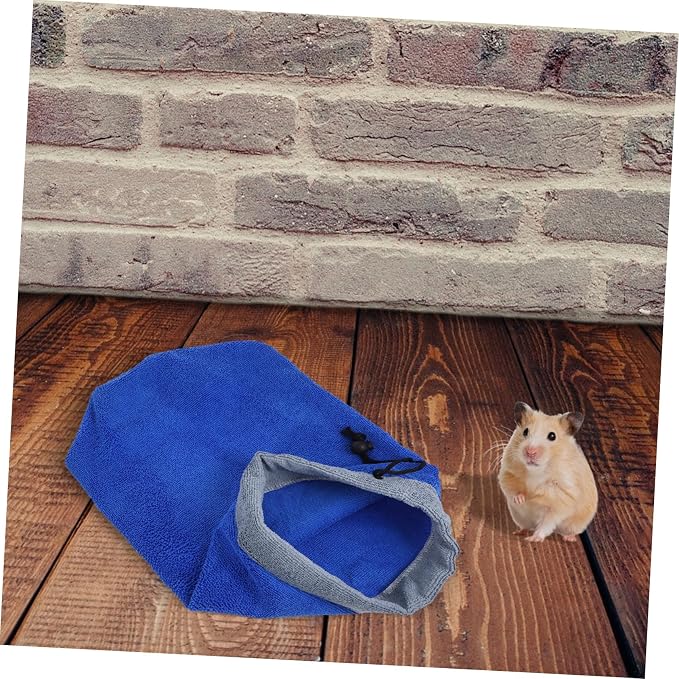 Ferret Grooming Accessories Small Pet Bathrobe Flannel Bath Towel Soft for Skin Easy Cleaning Use