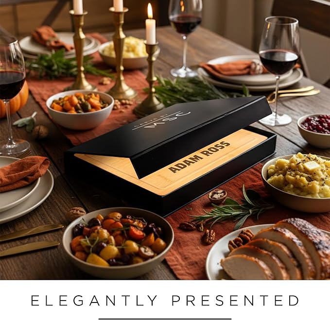 Personalized Cutting Board, Custom Engraved Bamboo Wood Cutting Boards, Customized Name Grill Charcuterie Board, Christmas, Housewarming Gift, Multiple Sizes, Engraved in USA by My Sign Center