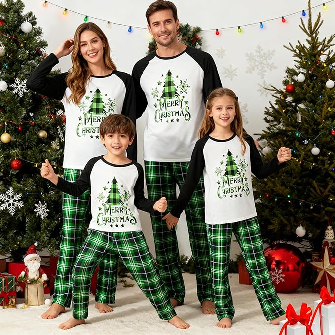 WephuPSho Christmas Family Matching Pajamas, Festive Xmas Jammies Sets for the Whole Family, Holiday Pjs Christmas