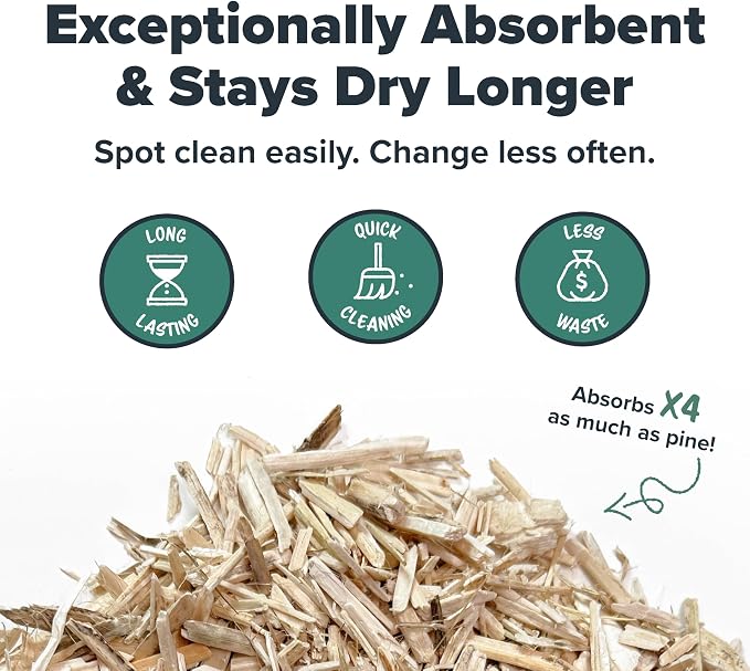 All Walks | Hemp Bedding for Small Animals 18.5L (3.7 LBS) | Low Dust, Odor Control, Highly Absorbent, Natural Cage Bedding for Rabbits, Hamsters, Guinea Pigs, Birds, and More