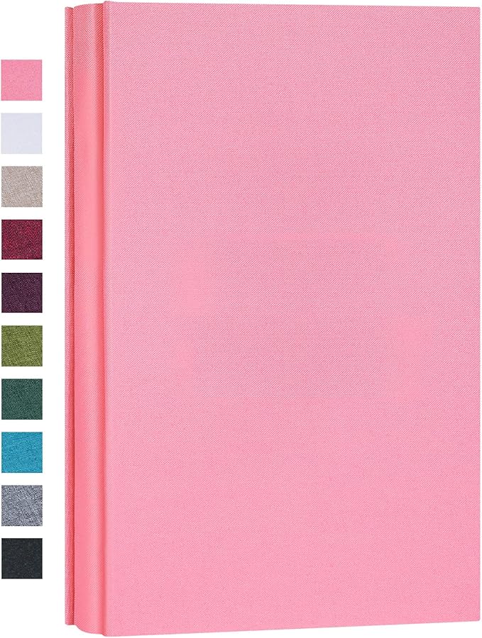 Mublalbum Small Photo Album 4x6 300 Photos Linen Cover Picture Book with Horizontal Pockets for Family Wedding Baby and Anniversary (Pink)