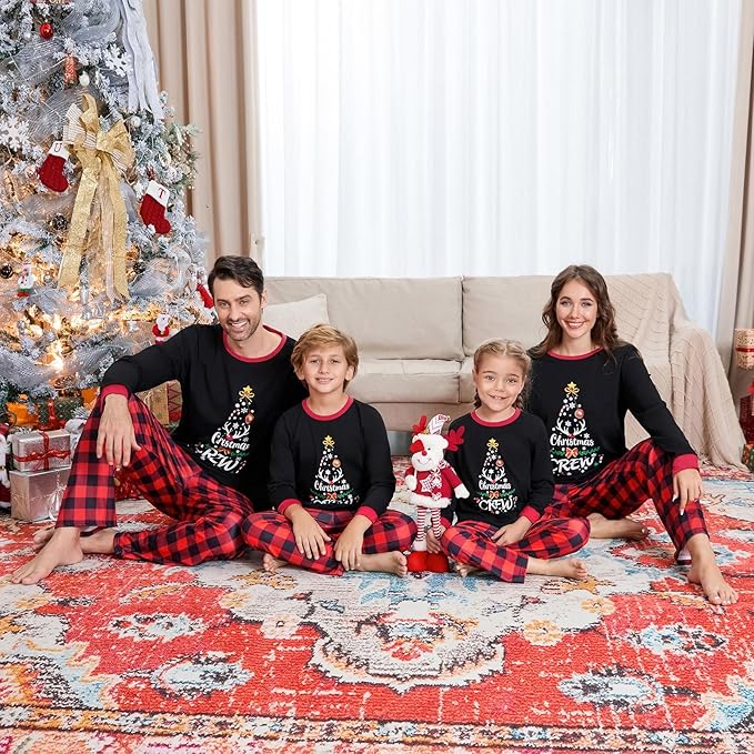 Christmas Pajamas for Family Matching Family Christmas Pajamas Set PJS Holiday Xmas Family Jammies Sleepwear