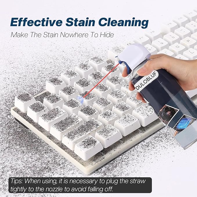 Compressed Air Duster : Air Duster for PC Cleaning - Computer Air Duster Blower for Laptop - Reusable Car Dusters Airduster