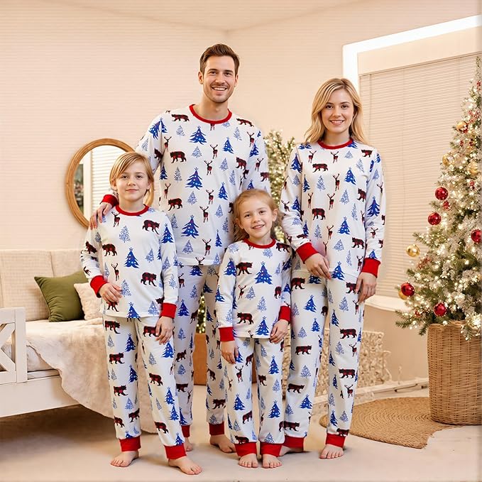 Christmas Pajamas for Family Matching Family Christmas Pajamas Set PJS Holiday Xmas Family Jammies Sleepwear