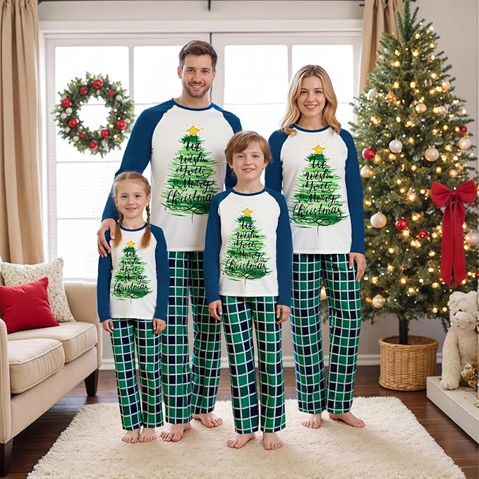 2024 Family Matching Pajamas Sets - Christmas Pjs Sleepwear Outfits for Holiday & Xmas Party