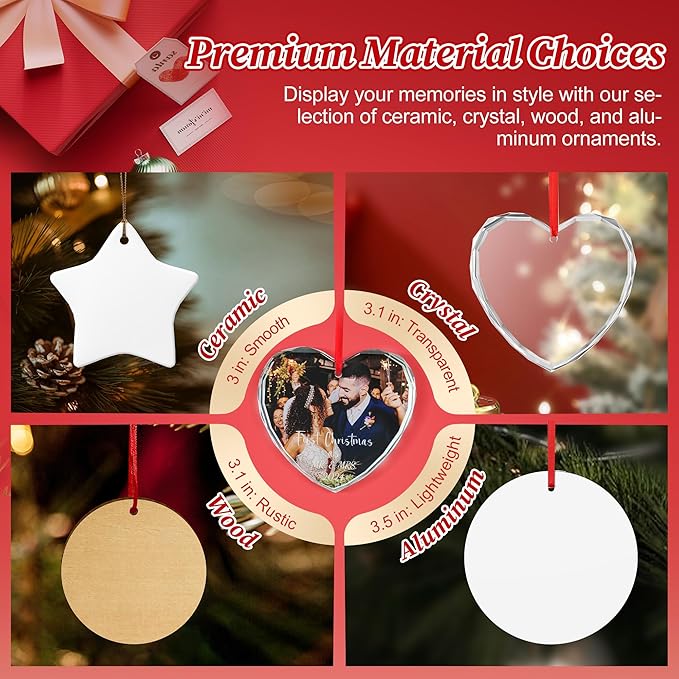 Baby Girl's First Christmas Ornament 2025 Personalized Photo Ornaments Keepsake for Newborn, My First Idea