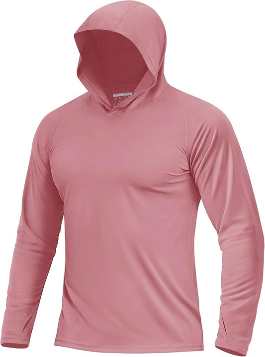 Boladeci Men's UPF 50+ Sun Protection Lightweight Hoodie Shirts Long Sleeve Fishing Shirt SPF UV Hiking Swim
