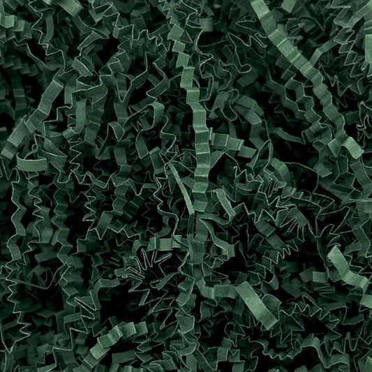 2 LB Dark Green A Crinkle Cut Paper Shred Filler Great for Gift Wrapping, Basket Filling, Birthday, Wedding, Halloween, Thanksgiving, Christmas Day, New Year Party Decorations Filling Supplies