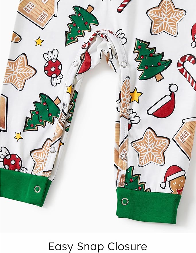 PATPAT Christmas Family Matching Pajama Sets Includes Christmas Socks - Perfect for Family Photos & Holiday Celebrations