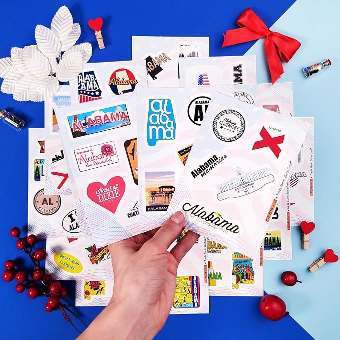 Alabama Stickers for Laptop, Alabama Party Supplies & Decorations, Gifts for Women & Men