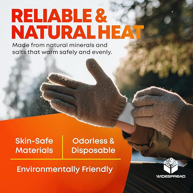 Hand Warmers Disposable 50 Pairs (100 Warmers) 11+ Hour Air-Activated Hot Hands Hand Warmers Bulk Pack - TSA Approved Pocket & Glove Warmers