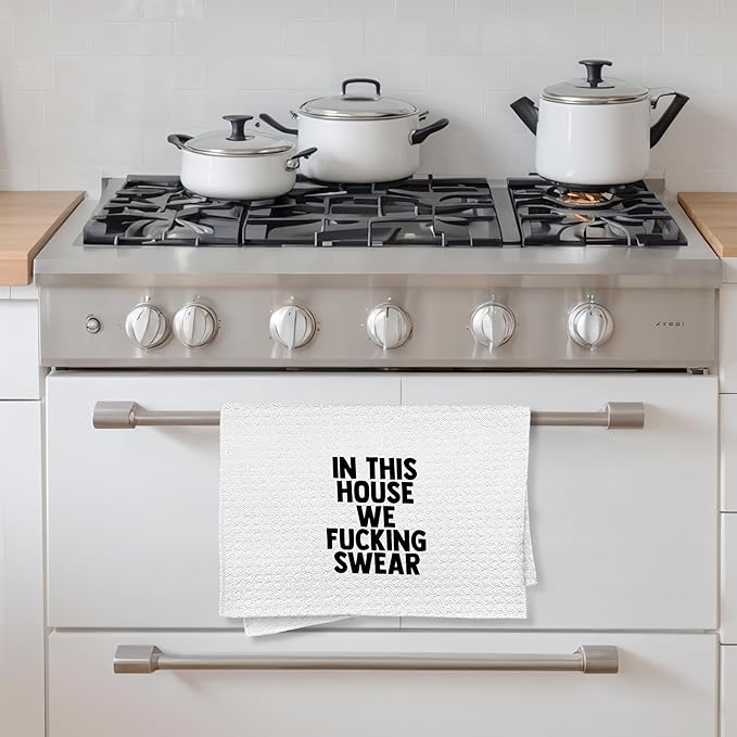 Funny Kitchen Towels, Funny Dish Towels, Hand Towels, Tea Towels for Kitchen, Funny Bathroom Hand Towels, Funny Decor, Funny Towel Gifts for Women, 16x24 Inches