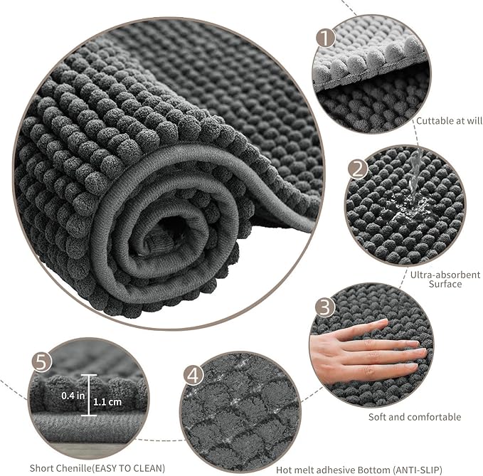 4 Pcs Guinea Pig Cage Liner, Bunny Washable Mats Rug Guinea Pig Fleece Bedding Reusable Rabbit Liner Small Animal Sleeping Bed for Bunny Ferret Rat Chinchilla