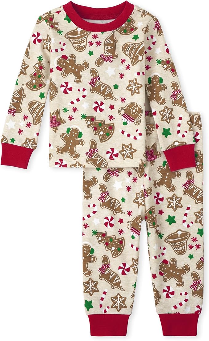 The Children's Place unisex-baby And Kids, Sibling Matching, Holiday Pajama Sets, Cotton