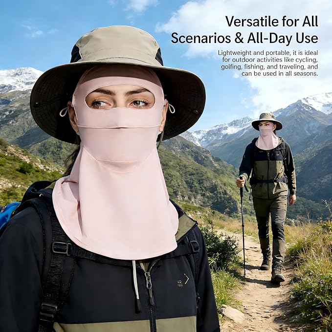 Face Cover for Sun Protection UPF 50+ UV Neck Protection UV Face Mask Covering Eye