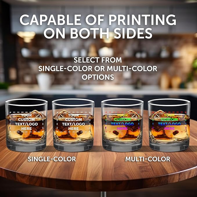 Custom Lexington Rocks Whiskey Glass 10.5 oz, Set of 12, Personalized Bulk Pack - Perfect for Scotch, Bourbon, Whiskey, Cocktail - Clear