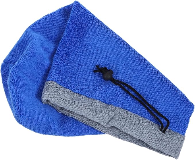 MERRYHAPY Ferret Grooming Towel Flannel Pet Bathrobe Drawstring Quick Dry Absorbent Towel for Small Animals