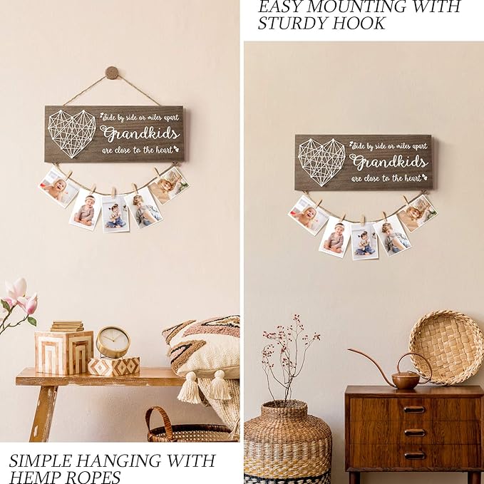 Best Grandma Gifts Christmas Gifts for Grandma Picture Frame, Birthday Gift for Nana from Grandchildren Granddaughter Grandson, Grandkids Photo Holder Grandpa Gigi Nana Gift for Thanksgiving