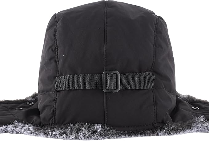 Connectyle Trapper Hat for Men Women Faux Fur Winter Hat with Ear Flaps Water-Resistant Hunting Hats Ushanka Skiing Cap