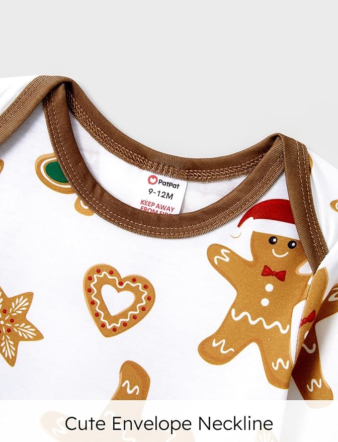 PATPAT Christmas Family Matching Pajama Sets Includes Christmas Socks - Perfect for Family Photos & Holiday Celebrations
