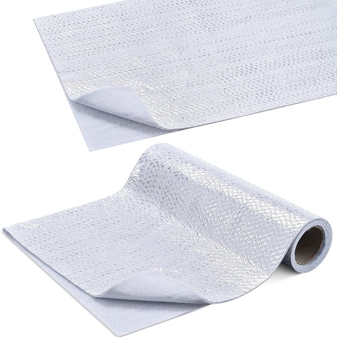 Treela 1 Roll 24 Inch x 1 Yard Heat Resistant Batting for Potholders Insulated Fabric Thermal Lining Batting for Potholders Heat Reflective Fabric