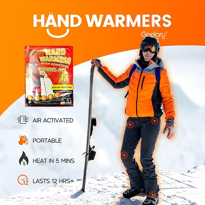 Hand Warmers Disposable 700/500/375/240/175/125/90Pcs, Long-Lasting Up to 12 Hours for Warm Body, Safe Portable Hand Warmers for Foot, Heater for Camping, Fishing, Winter