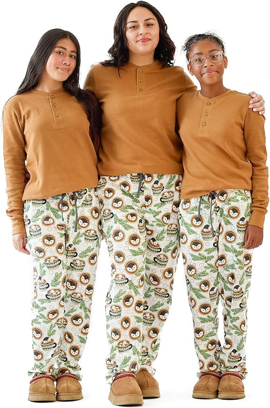 JAMIE Matching Family Jammies Holiday Pajamas 100% Organic Cotton PJs Adults, Kids, Toddlers, Baby, Pets