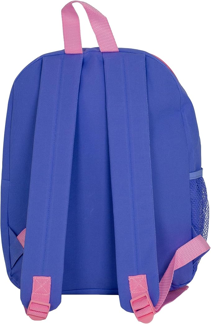 AI ACCESSORY INNOVATIONS Bluey & Bingo Kids Backpack, Elementary School Girls Book Bag with Padded Straps, Purple