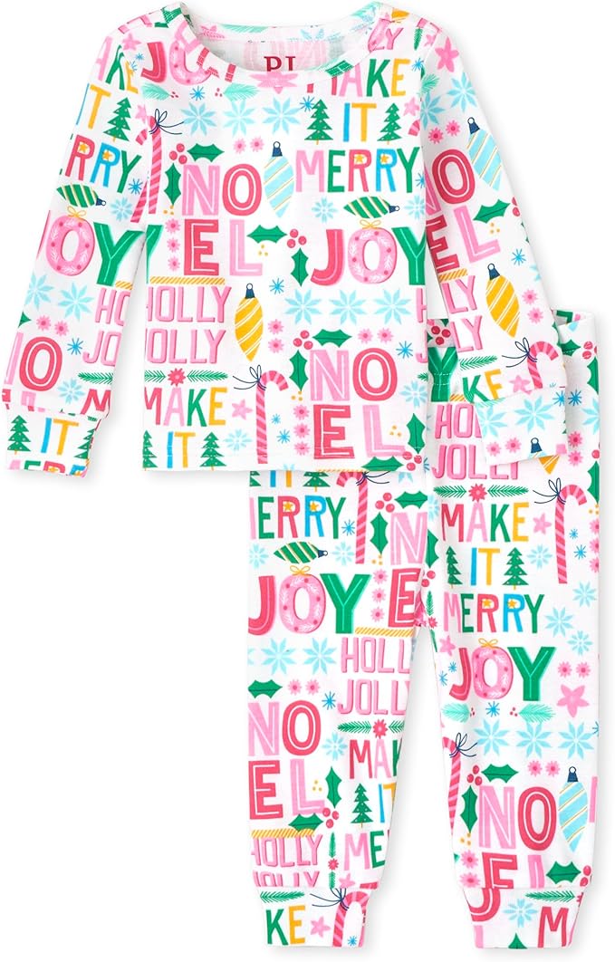 The Children’s Place Family Matching, Christmas and Holiday Pajama Sets, Cotton