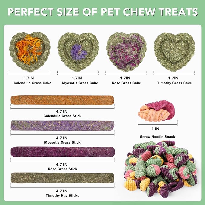 Rabbit Chew Toys Teeth Timothy Hay Sticks, Guinea Pig Chew Treats Toys | Timothy Hay Sticks chew Treats for Rabbit Toys, Chinchillas Hamsters Bunny Guinea Pig Rats and Animals Teeth Care