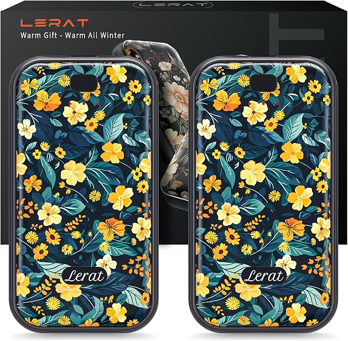 LEART Hand Warmers Rechargeable,2 Pack Electric Hand Warmers,3-Second Fast Heating,3 Heat Settings,Portable & Lightweight Gifts for Women Men,Outdoor,Camping,Hiking,Skiing,Hunting,Travel