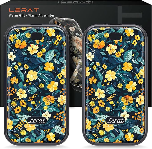 LEART Hand Warmers Rechargeable,2 Pack Electric Hand Warmers,3-Second Fast Heating,3 Heat Settings,Portable & Lightweight Gifts for Women Men,Outdoor,Camping,Hiking,Skiing,Hunting,Travel