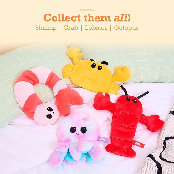 Menstruation Crustacean Crab by Relatable, Microwavable Heating Pad for Period Cramps, Easter Basket Stuffer Plushie, Easter Gift Ideas for Teens and Women, Includes 1 Lavender Scented Heating Pad