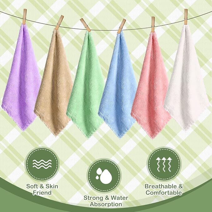 Newwiee 24 Pcs Guinea Pig Fleece Bedding Blankets Bulk Washable Small Animal Fleece Cage Liners Pet Wash Cloth Sleeping Mat Cover for Hamster Chinchilla Rabbit Hedgehog (12 x 12 Inch,Multicolor)