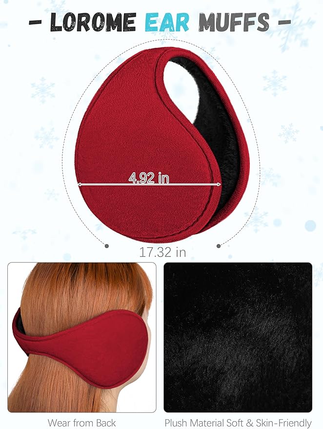 Winter Hat Scarf Gloves and Ear Warmer, Knit Warm Beanie Hat Touch Screen Gloves Long Knitted Plaid Scarf Set Gifts for Women