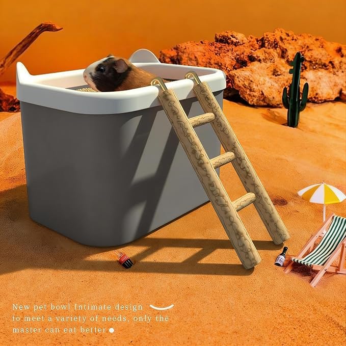 Hamster Sand Box Large Removable Enrichment | Dwarf Hamster Dig Box Bathing Bowl for Mouse Gerbil Chinchilla Home Travel Enrichment Bathing Play
