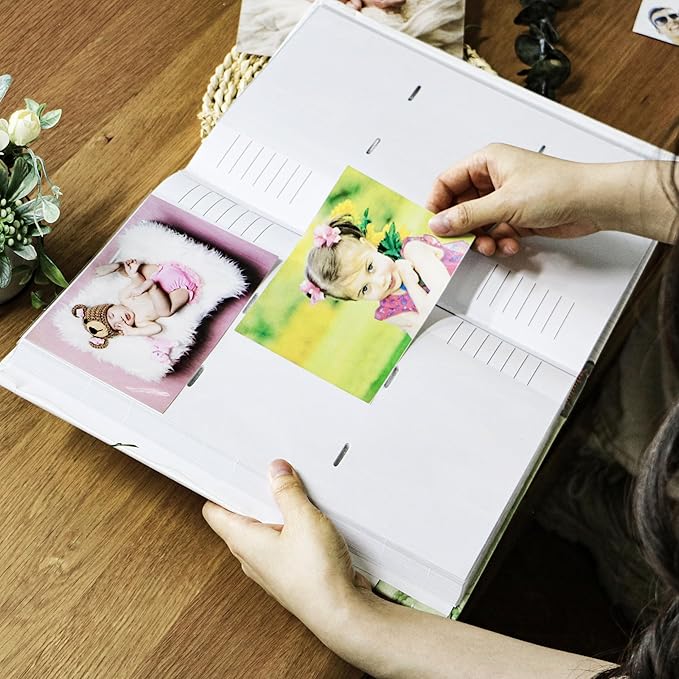 Holoary Baby Photo Album 4” x 6” 300 Photos, Newborn Baby Keepsake Gifts for Baby Boy/Girl and New Parents, Woodland Animals Design Baby Photo Albums