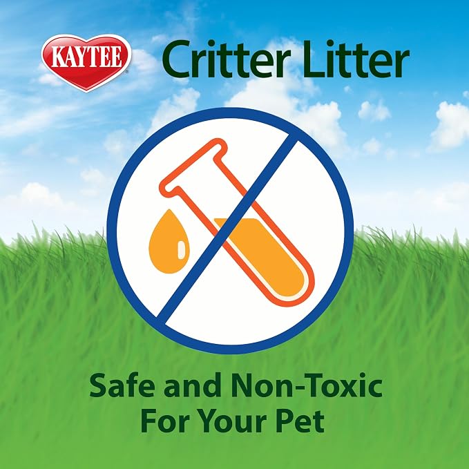 Kaytee Premium Potty Training Critter Litter for Rabbits & Ferrets, 8 lb | Cleaner cages. Bunny litter for potty training. 99% dust free, absorbs 10x, rat litter