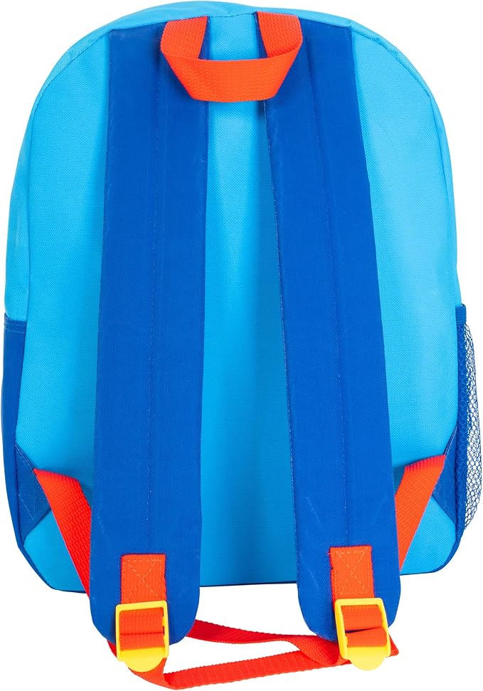 AI ACCESSORY INNOVATIONS Super Mario Brothers Kids Backpack, Mario, Luigi, Bowswer, Yoshi 15" Girls & Boys School Bag, Blue