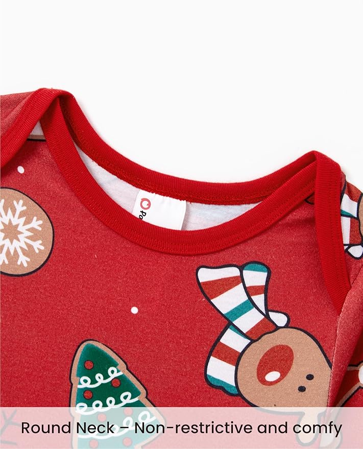 PATPAT Christmas Family Matching Pajama Sets Includes Christmas Socks - Perfect for Family Photos & Holiday Celebrations