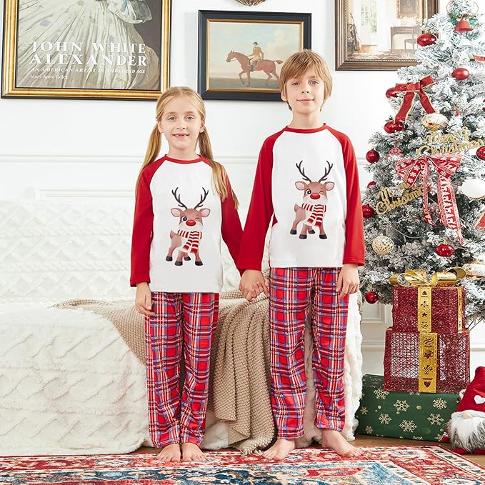 WephuPSho Christmas Family Matching Pajamas, Festive Xmas Jammies Sets for the Whole Family, Holiday Pjs Christmas