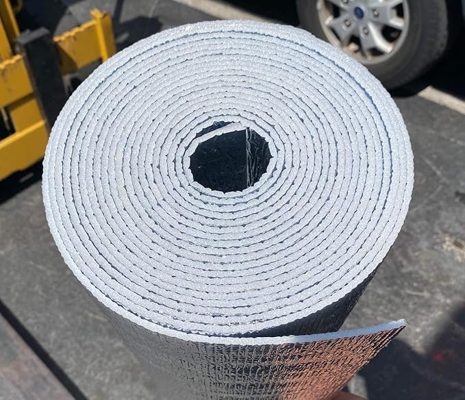 INSULATION MARKETPLACE SmartSHIELD -3mm 16 inchx25Ft Reflective Insulation roll, Foam Core Radiant Barrier, Thermal Insulation Shield - Engineered Foil
