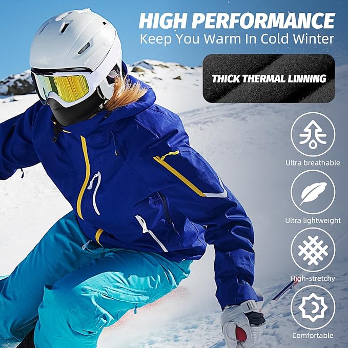 West Biking Balaclava Ski Mask Warm Face Mask for Cold Weather Lightweight Windproof Thermal Winter Scarf Face Mask Men Wome