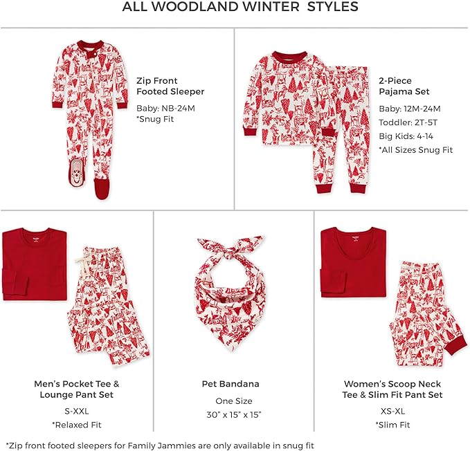 Burt's Bees Baby Baby Family Jammies Matching Holiday Organic Cotton Pajamas