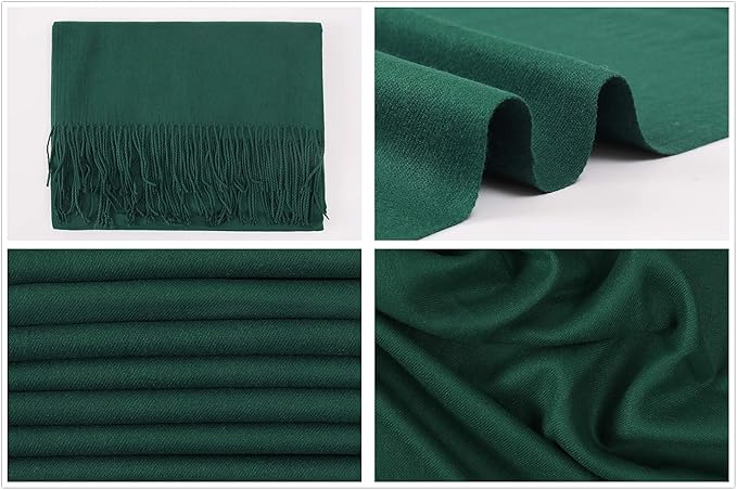 RIIQIICHY Women's Scarf Pashmina Shawls and Wraps for Evening Dress Bridesmaid Wedding Bridal Winter Warm Long Large Scarves