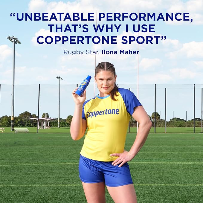 Coppertone Sport SPF 30 Sunscreen Spray, Body Sunscreen, Water Resistant Spray Sunscreen, 5.5 Oz, Pack of 2 (Packaging May Vary)