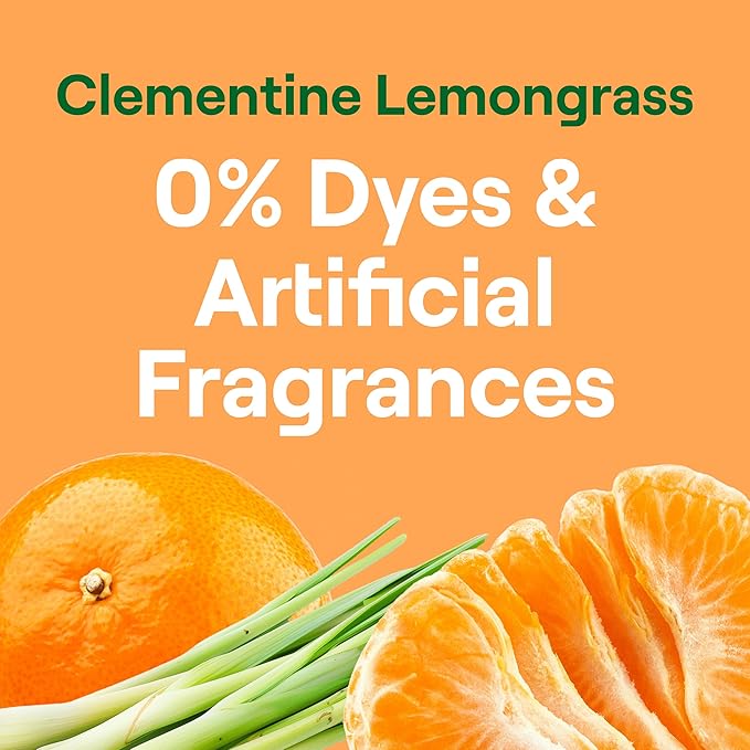 Seventh Generation Dish Liquid Soap Clementine Zest Lemongrass Pack of 6 Dishwashing Soap Liquid Soap 19 oz