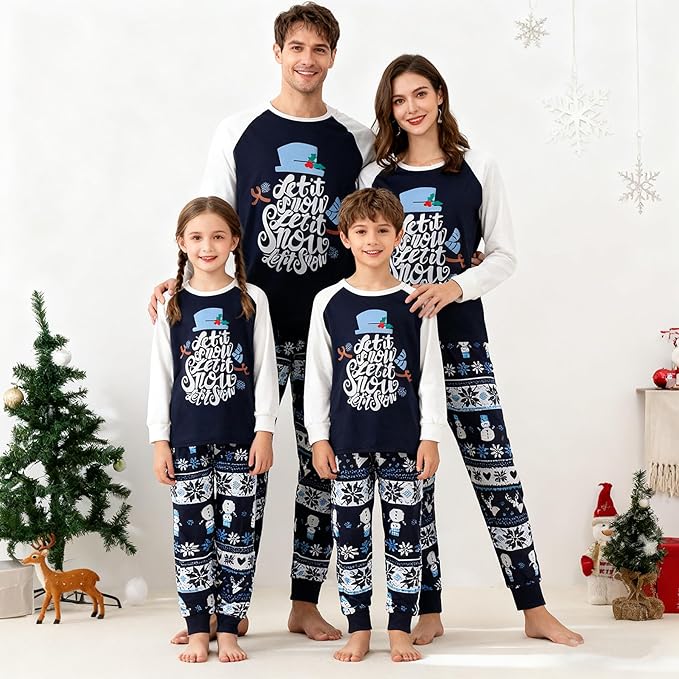 WephuPSho Christmas Family Matching Pajamas, Festive Xmas Jammies Sets for the Whole Family, Holiday Pjs Christmas