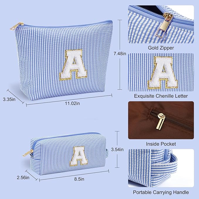YOOLIFE Birthday Gifts for Women Her, Make Up Bag Pouch Cosmetic Travel Bag Bridesmaid Makeup Bag Toiletry Bag Wife Birthday Gifts Ideas Boss Day Gifts Wedding Gifts Daughter Gifts Hostess Gifts Z