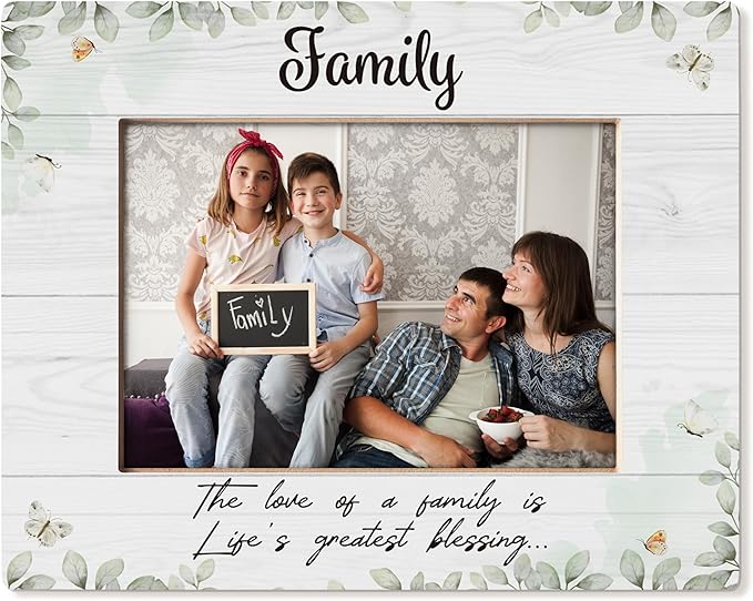 Family Picture Frame 5x7, Family Gifts Photo Frame, Gift for Family, Best Family Gifts, New Home Gifts, House Warming Gifts New Home, Long Distance Family Gifts, Family Gifts Ideas
